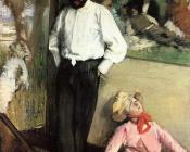 埃德加 德加 : Portrait of Henri Michel Levy